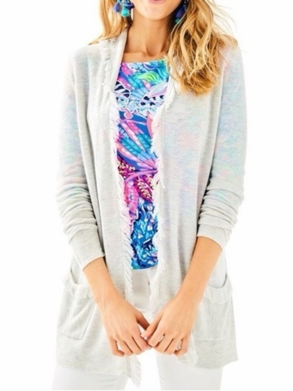 Lilly Pulitzer Bridget Fringe Cardigan